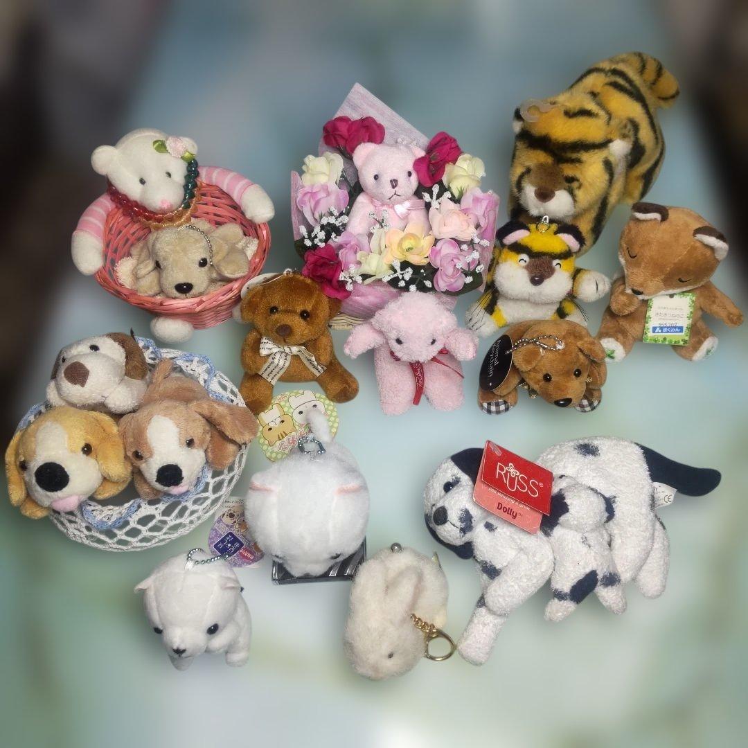 ぬいぐるみセット 多様な動物 16点