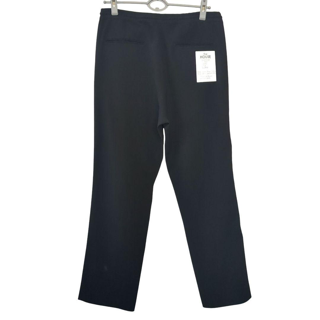 【美品】the HOUSE ザ・ハウスサイドラインパンツゴルフウェア黒 メンズL