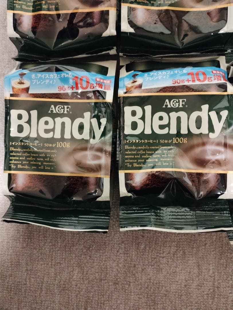 AGF ブレンディ インスタントコーヒー90g×10袋 90g+10g×2袋