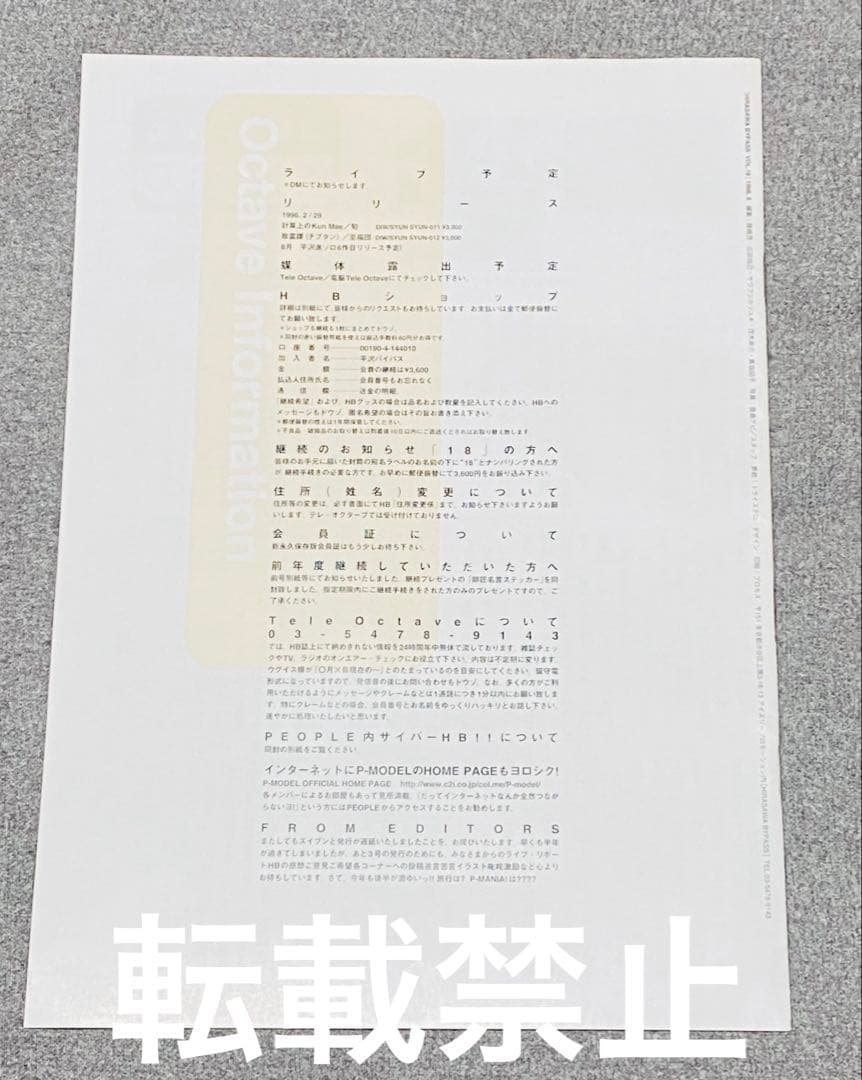 ミュージシャン Hirasawa Bypass vol. 18 19