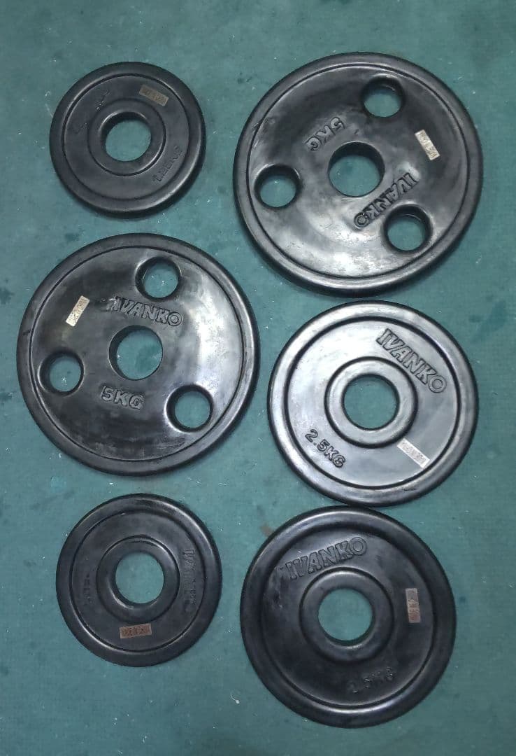 美品 オリンピック プレート IVANKO ROEZ 17.5kg セット