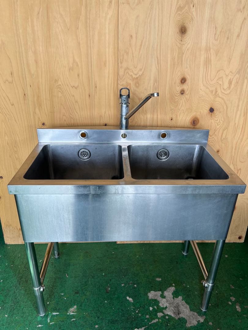 2槽シンク 900x450x790(+70)