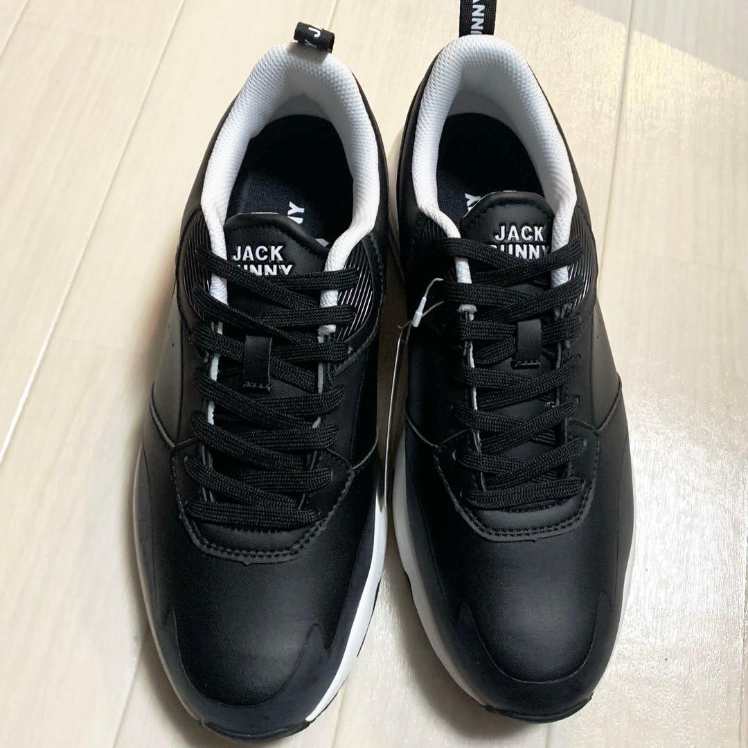 新品■22,000円【ジャックバニー 】スパイクレス　ゴルフシューズ　27 黒