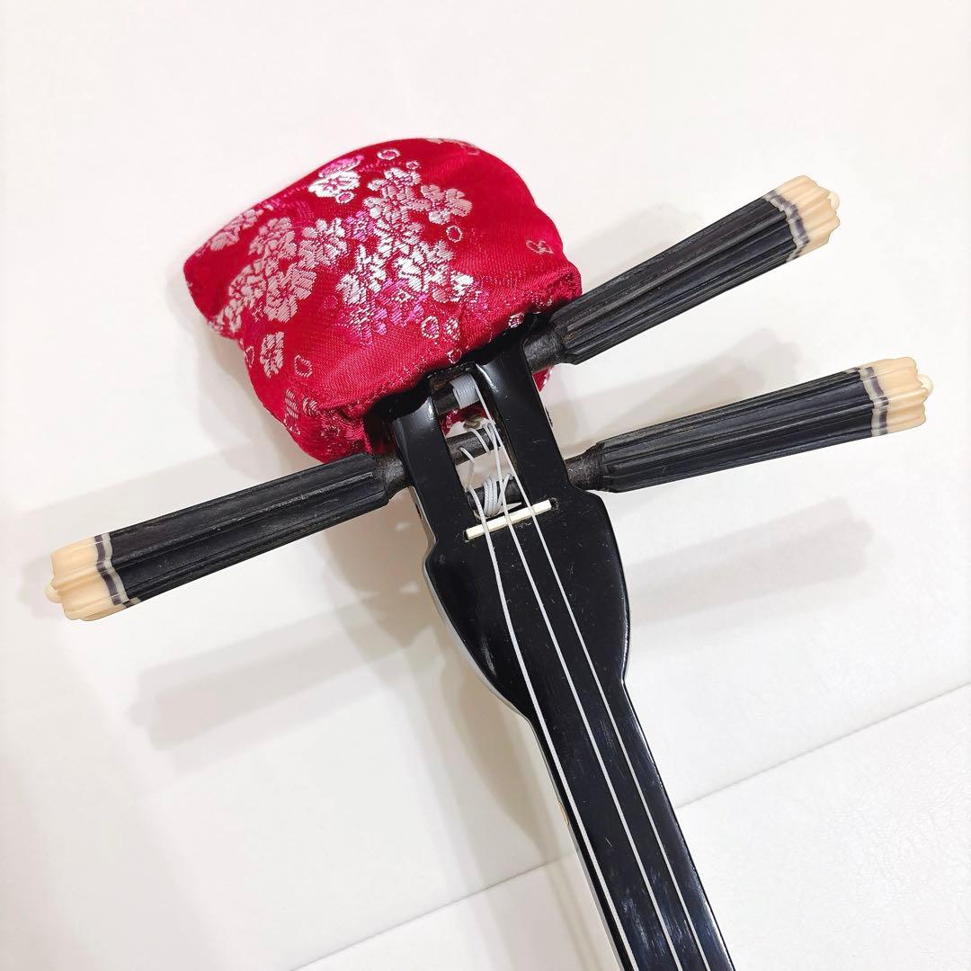 三線 本革 ケース 教本付き