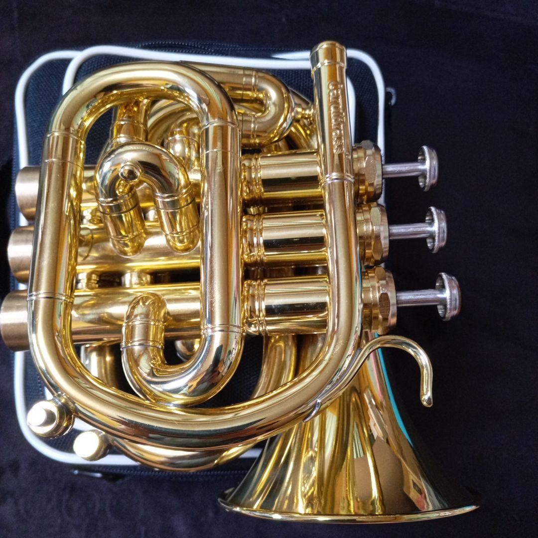 C管 ポケットランペット キャロルブラス QueenBrassサイレントブラス付