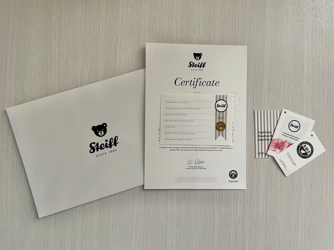 【新品】テディベア  × Steiff シュタイフレーシング(限定品)