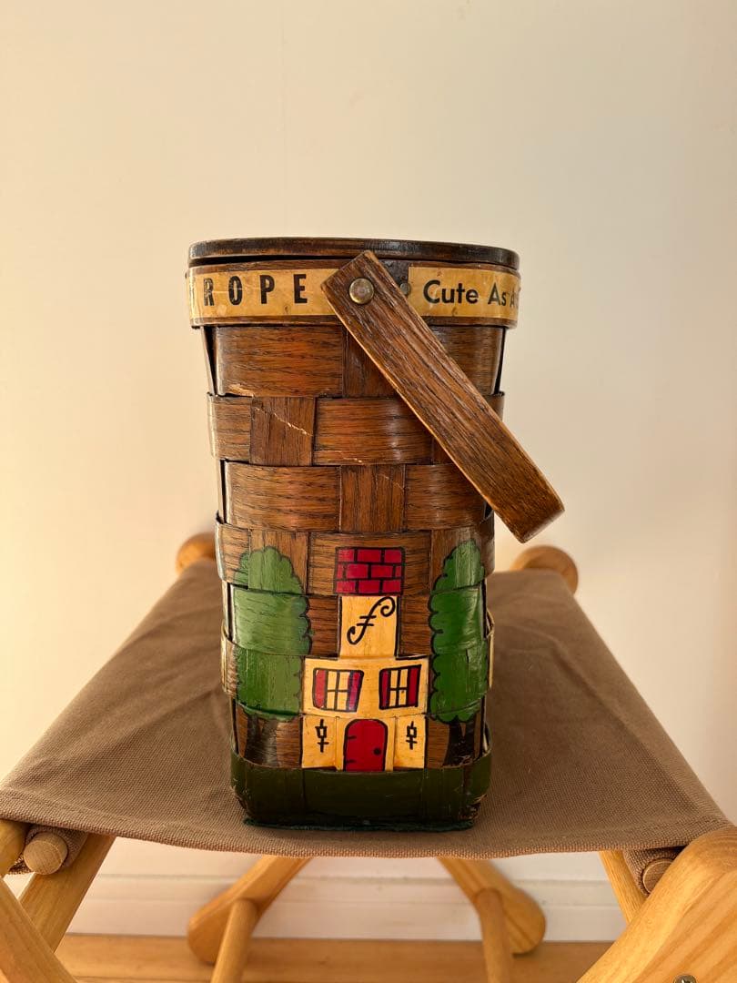 カロナンバスケット　ビンテージ　ヴィンテージ