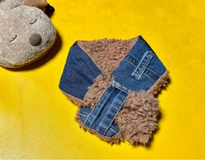 わんこマフラー　デニムリメイク