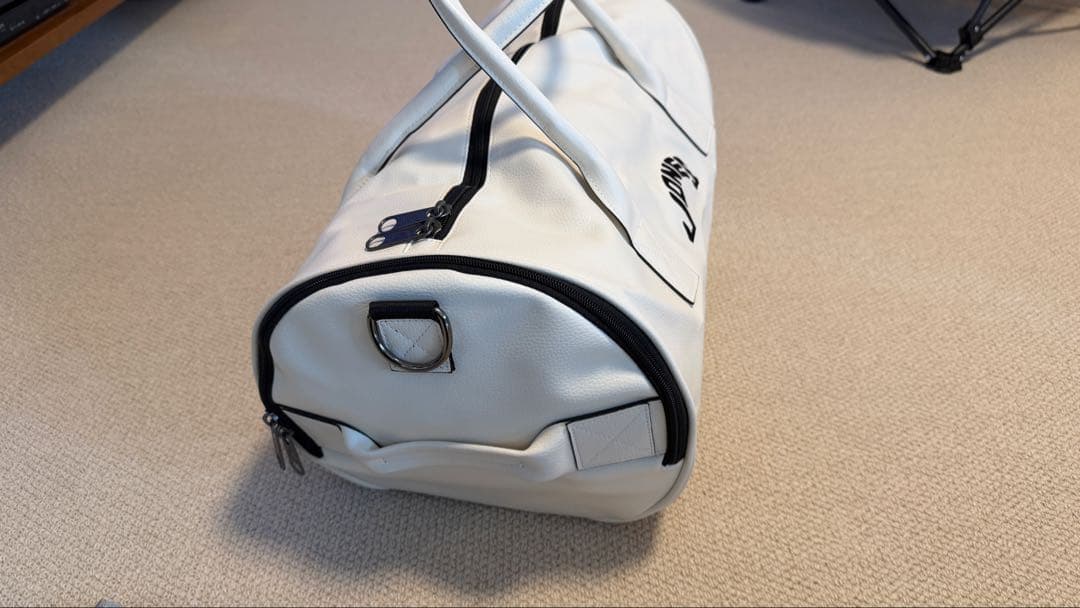 JONES ゴルフ　ボストンバッグ ホワイト レア刺繍付