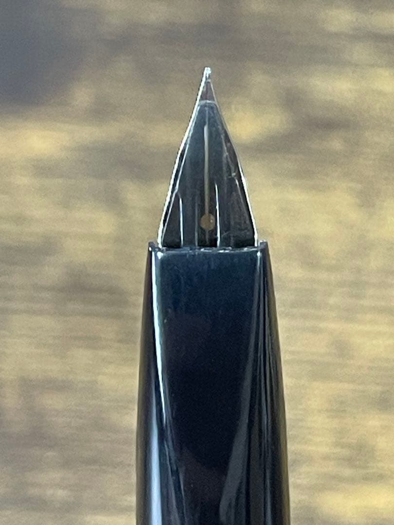 未使用　1980年代　シール付　竹と雉　白金　万年筆 18金　細字　コンバーター