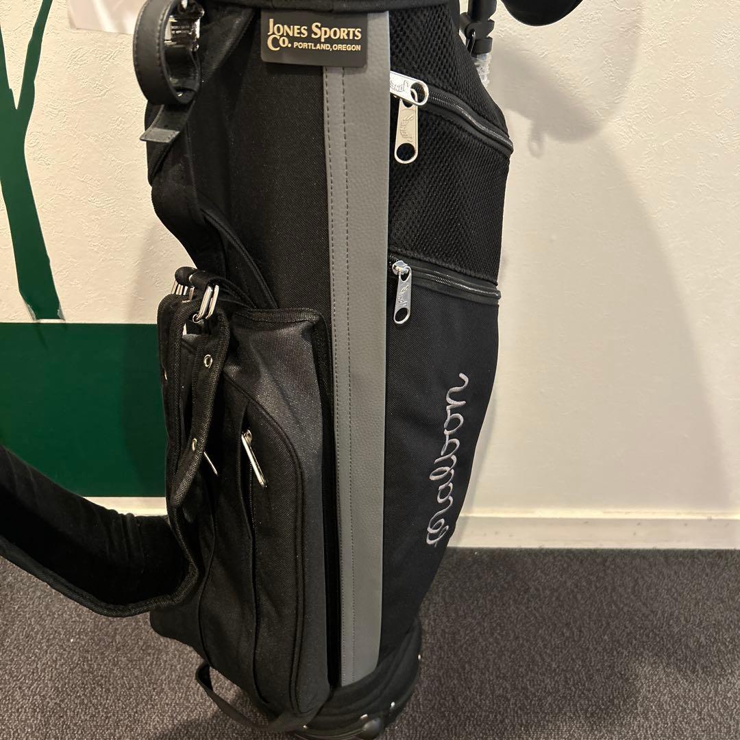 MALBON x JONES SPORTS コラボ　ブラックキャディバッグ
