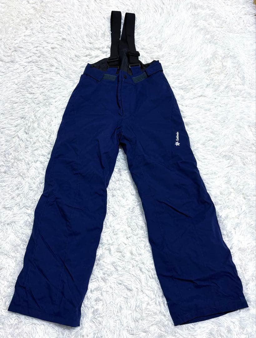 新作 ゴールドウィン Goldwin スノボウェア セットアップ ブルー キッズ