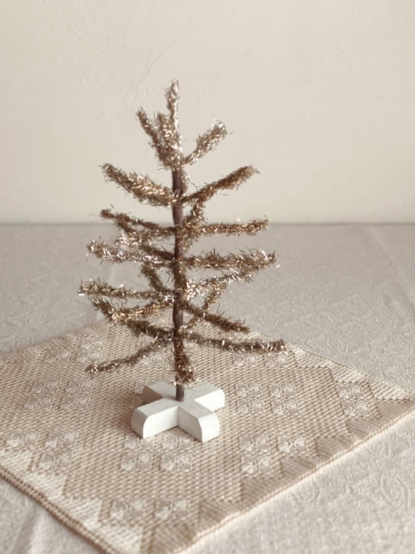 【リュヌとリュカさま】vintage tree ❀ 燻ゴールドのツリー 23cm