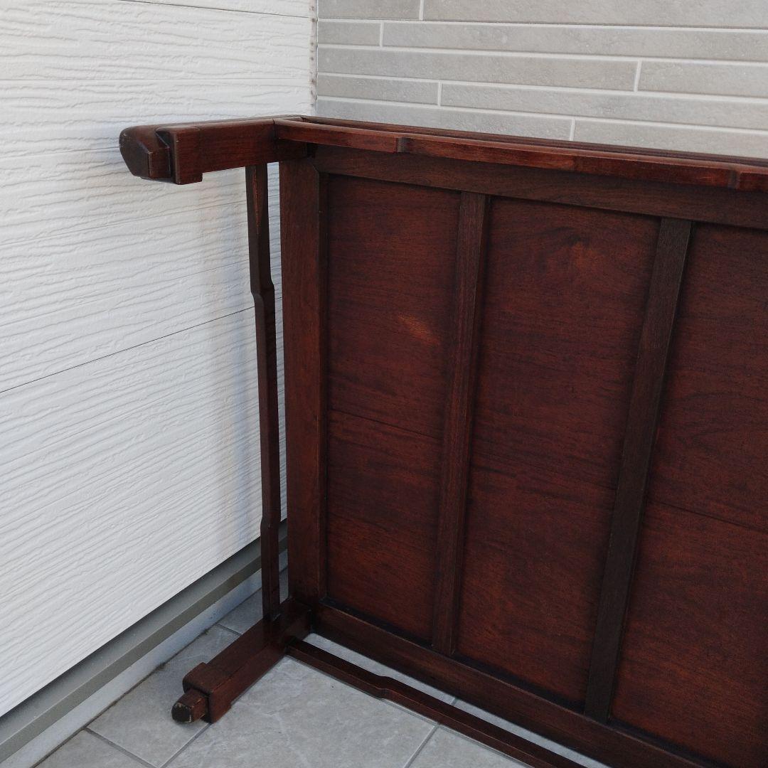 唐木テーブル 唐木家具 紫檀木製 アンティーク 紫檀座卓 座敷机 明時代風