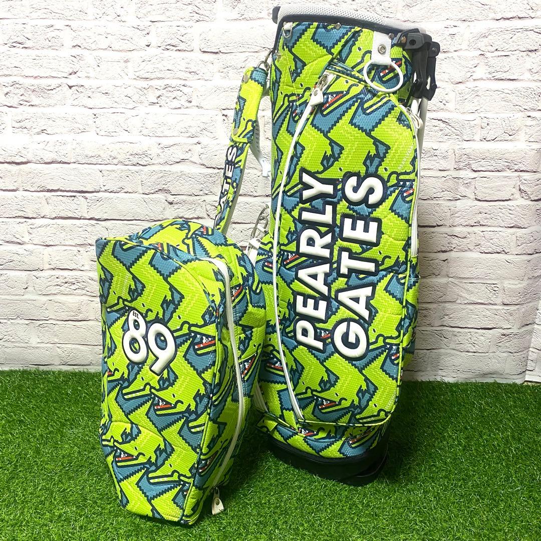 【希少】パーリーゲイツ PEARLY GATES ワニ柄 キャディバッグ ゴルフ