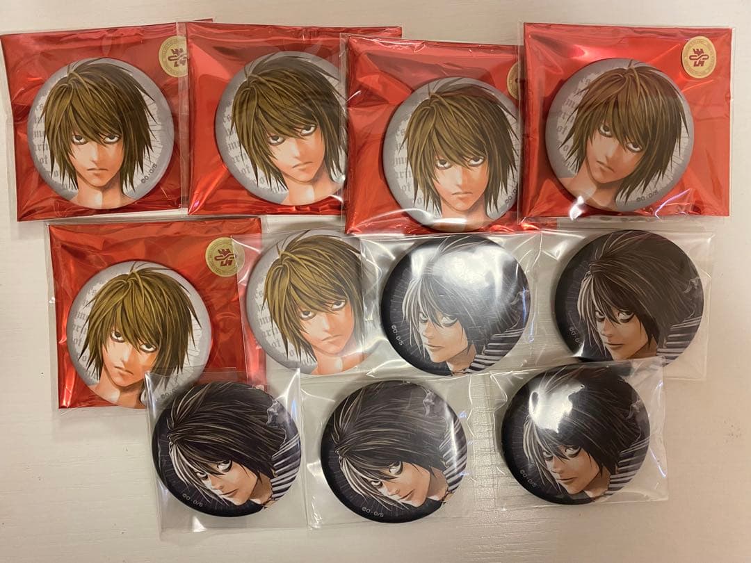 デスノート DEATHNOTE Ｌ マット缶バッジ ポップアップ 11個