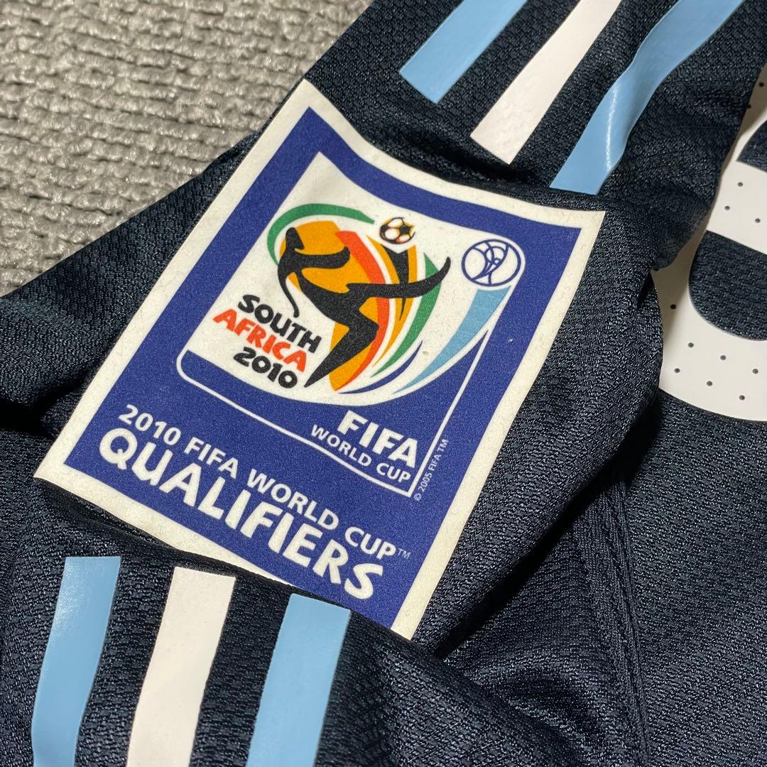 08'アルゼンチン代表ユニフォームアウェイ長袖 #6エインセW杯南米予選支給品