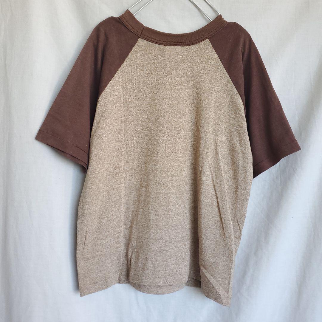 希少 70s Disney　ディズニー　ミッキーマウス　ラグラン Tシャツ