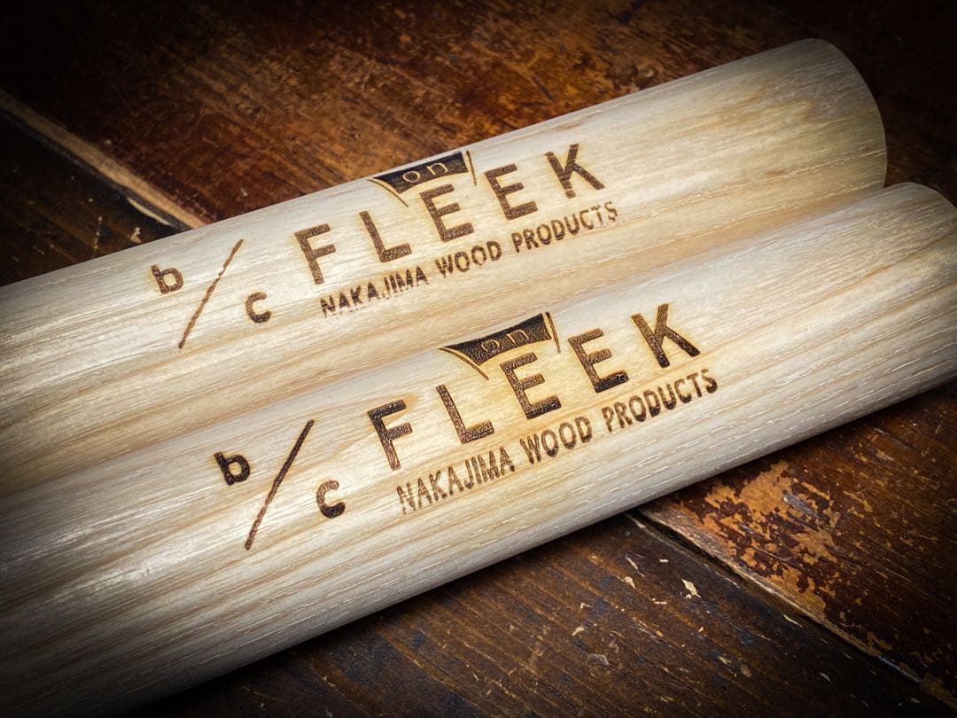 ウッドポール210㎝ボルト固定式ブラスパイプ仕様3本継2本1セット