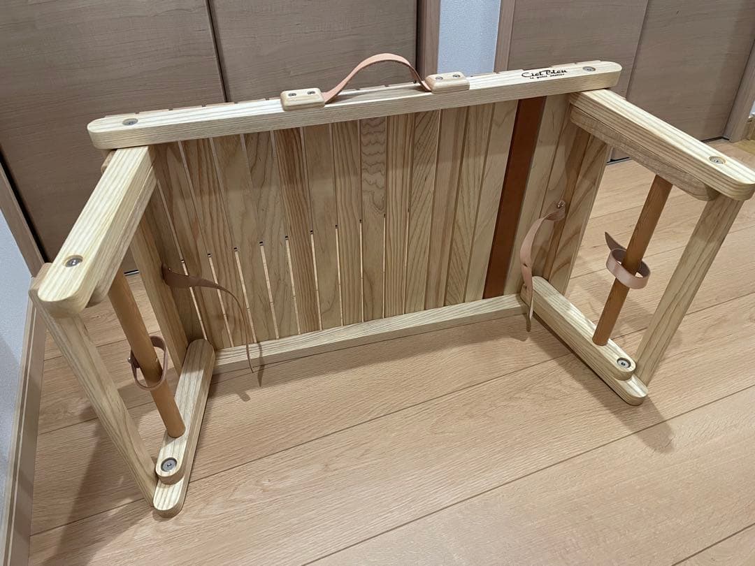 未使用　cielblue キャリーテーブル　シエルブルー　ウッドテーブル