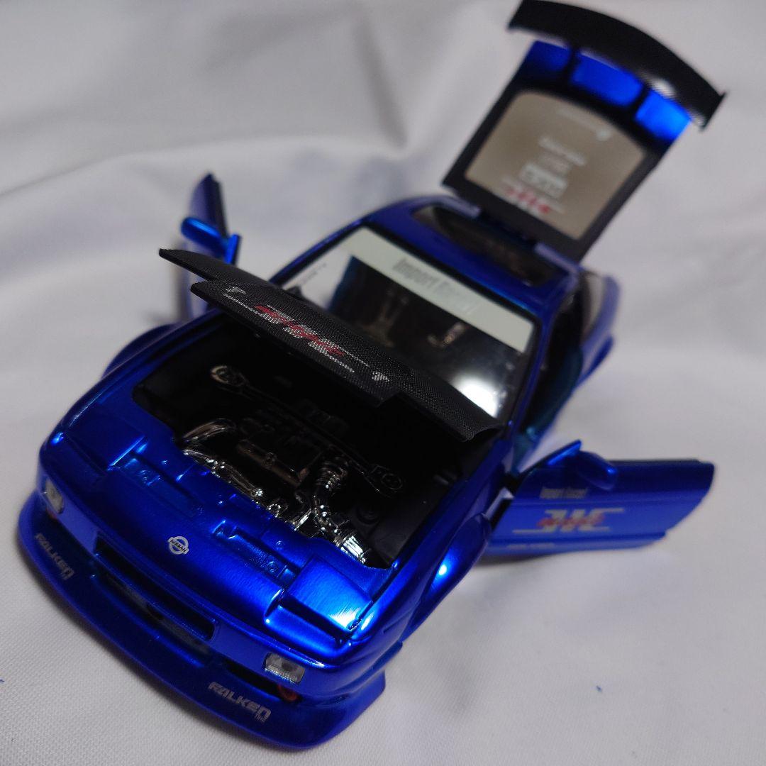 ルース品 Nissan RPS13 240SX 青 1/24 ミニカー JADA