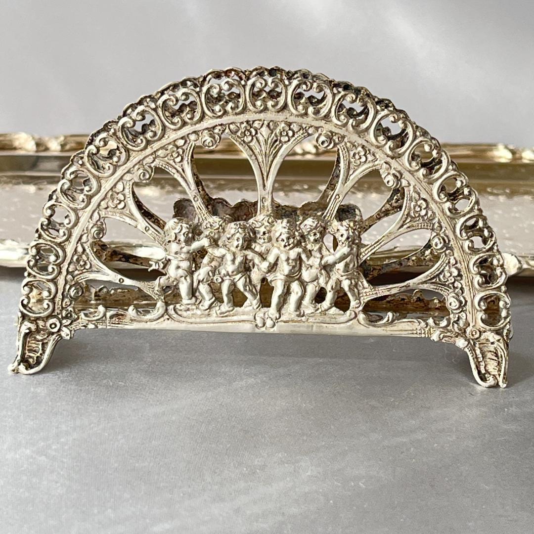 【ドイツ】チュラブの集うのナプキンスタンド 【純銀】ナプキンホルダー