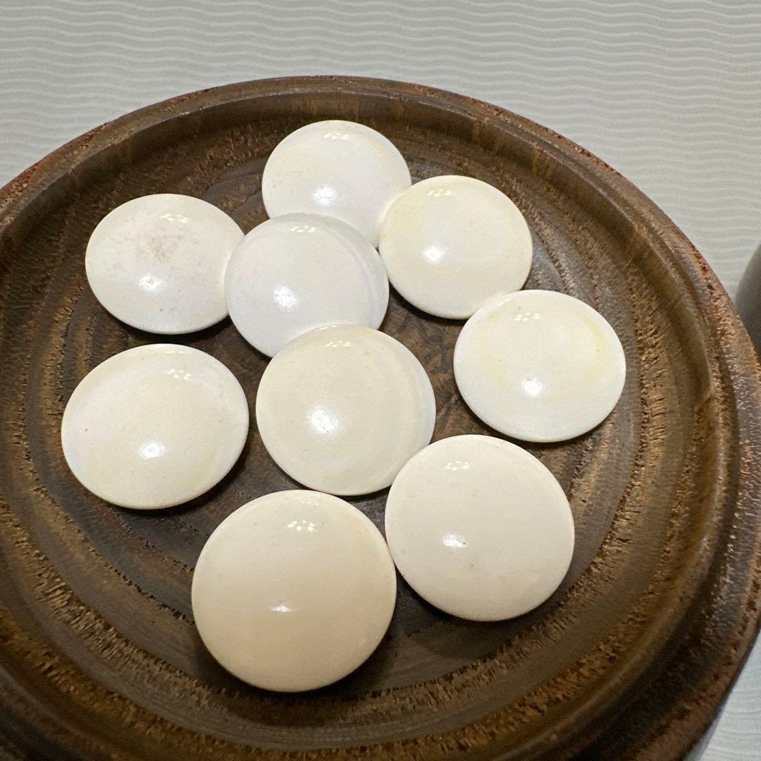 日向特産蛤碁石，美品　蛤碁石　那智黒石　 特製。碁石，砗磲，囲碁