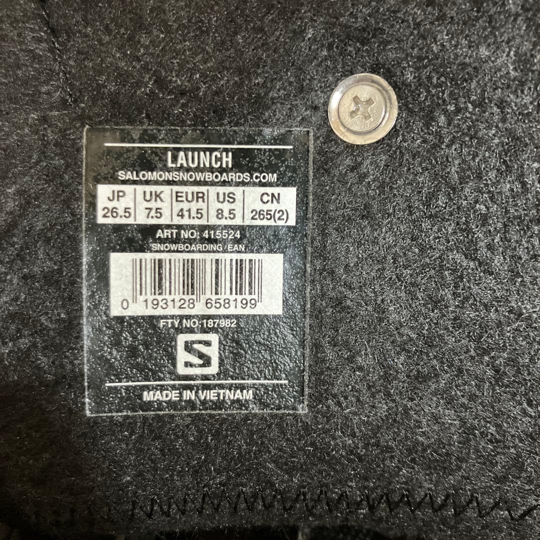 【美品】SALOMON LAUNCH スノーボードブーツ 26.5