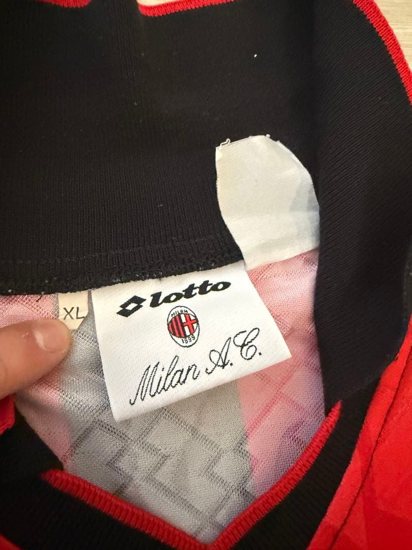 95-96 ミラン　支給ユニフォーム　ボバン選手　検　実使用　ペスカーラ戦