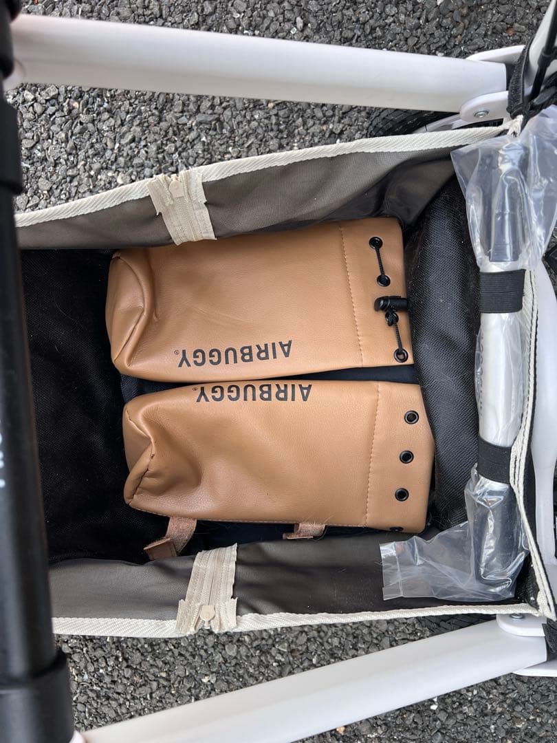 AIRBUGGY ペット用カート ホワイト・ベージュ