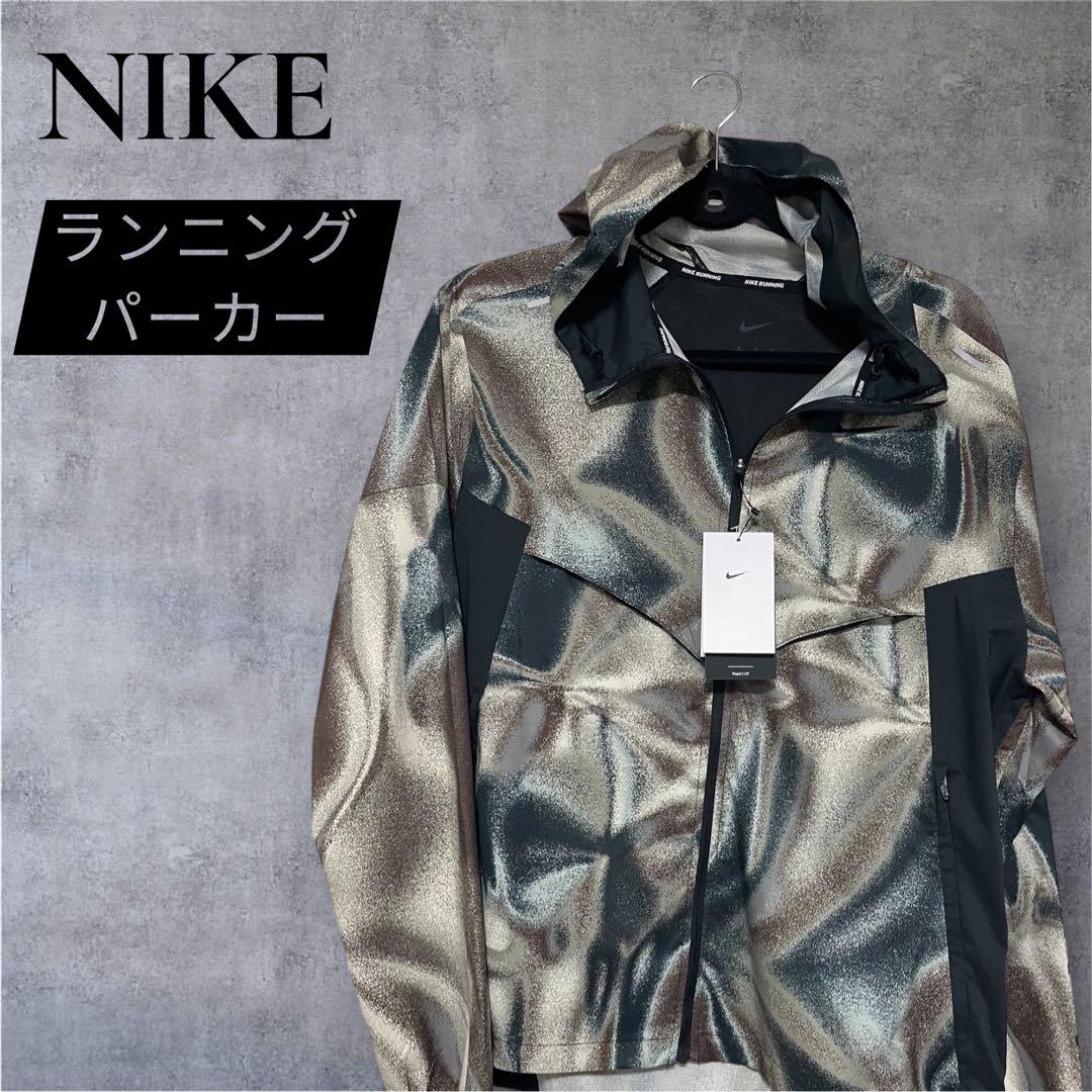 NIKE ランニングパーカー メタリック