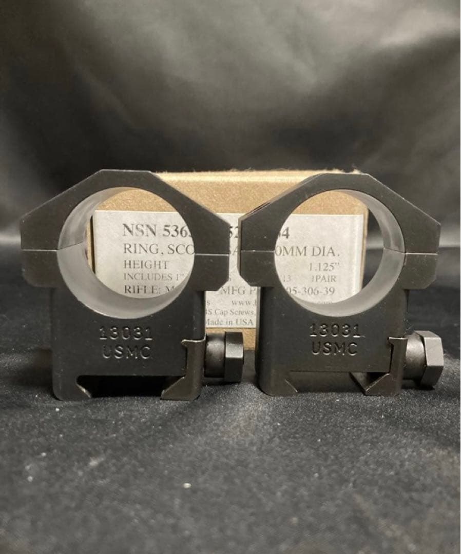 超希少　実物　官給品　 USMC スコープリング Badger Ordnance