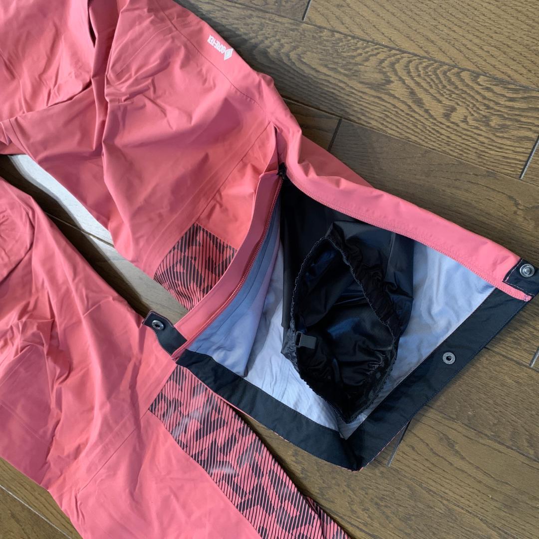 アディダス　ビブパンツ　ゴアテックス　ピンク系　レディースXL