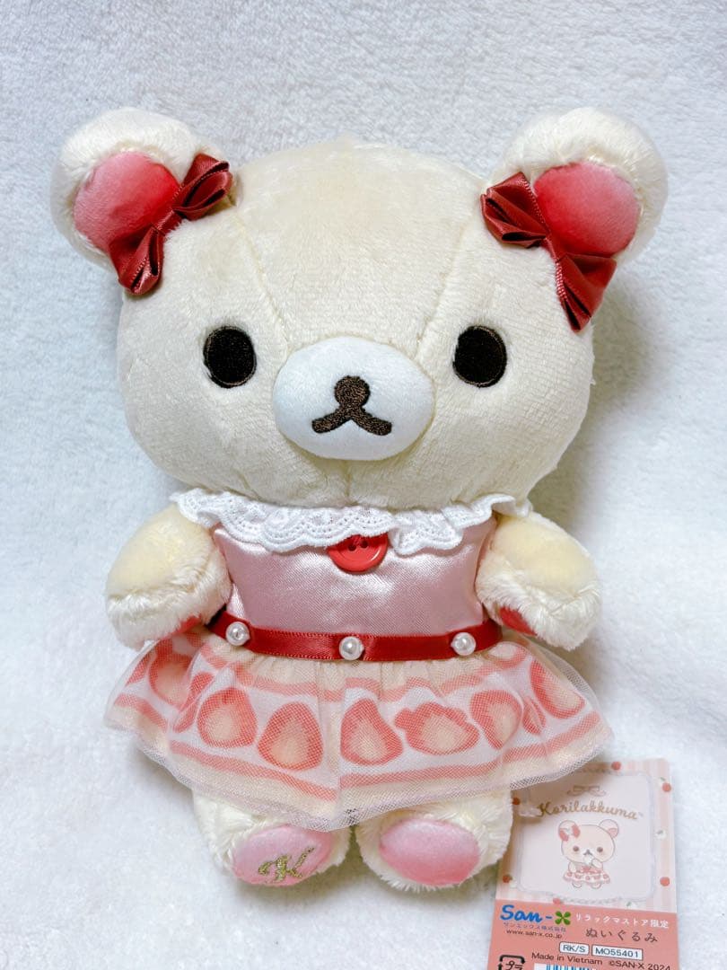 コリラックマストア限定　コリラックマ　ストロベリーショートケーキ　ぬいぐるみ