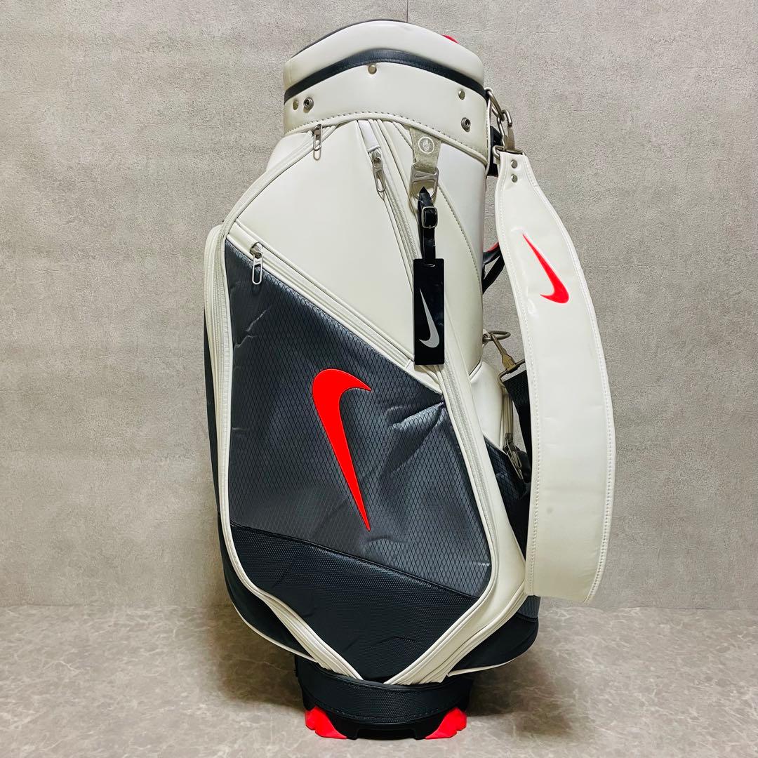 希少 美品 NIKE ナイキ キャディバック エナメル ホワイト 貴重　入手困難