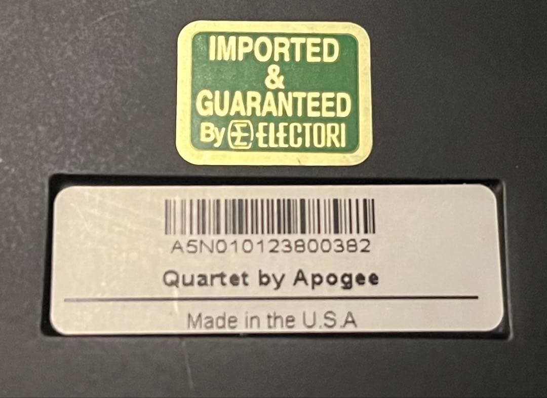 値下げ　Apogee Quartet オーディオインターフェイス