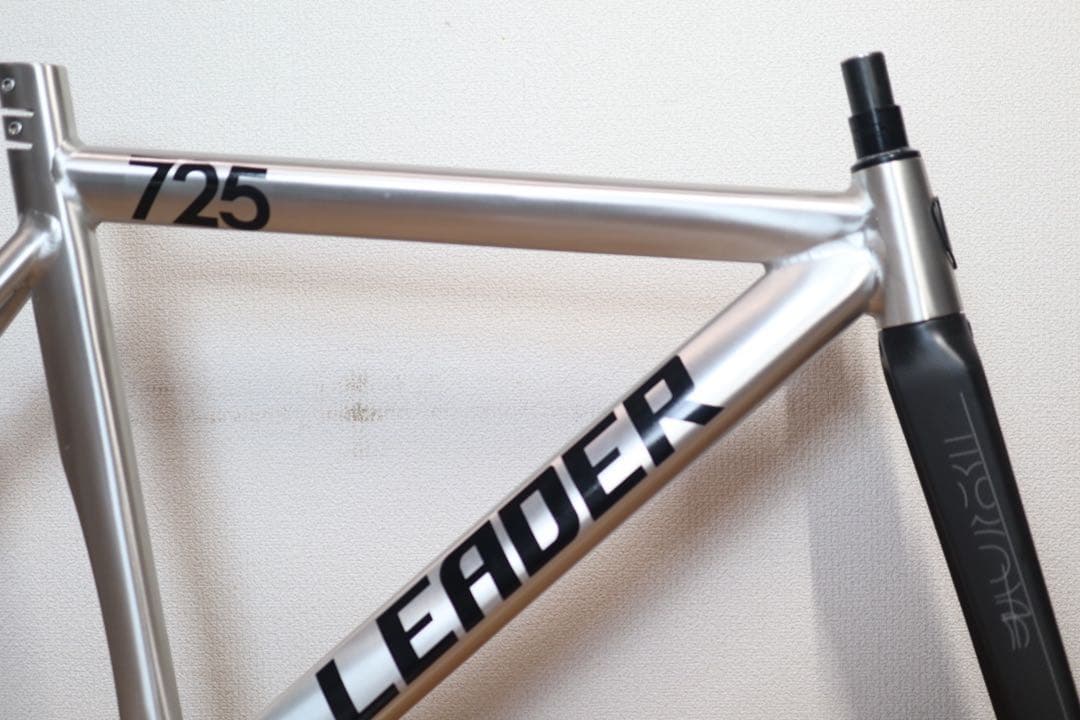 ★ LEADER BIKE リーダーバイク725 ピスト フレーム ブルーラグ