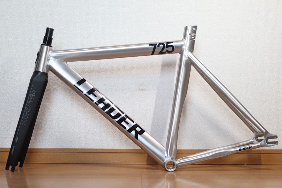 ★ LEADER BIKE リーダーバイク725 ピスト フレーム ブルーラグ