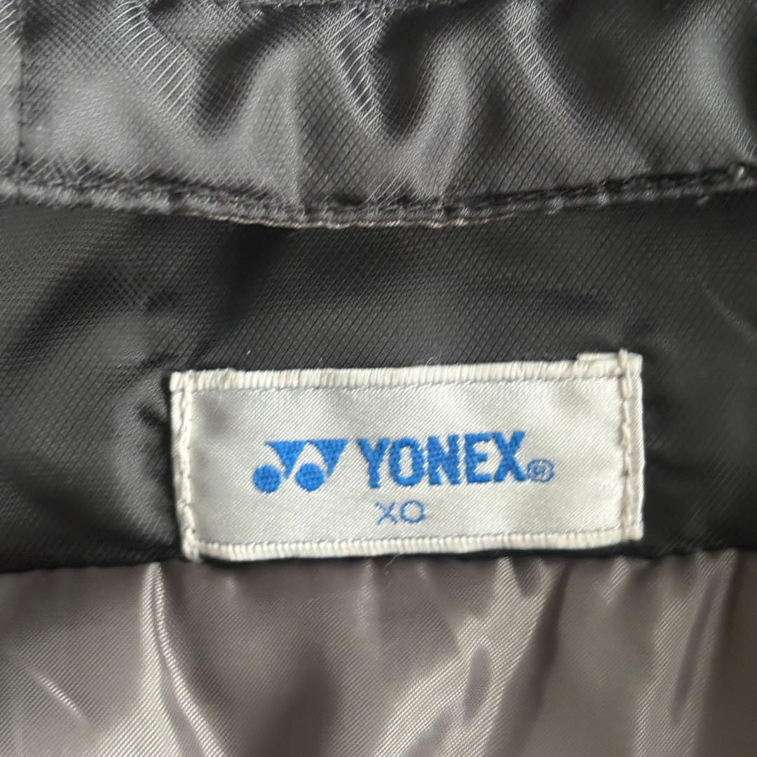 YONEX ロングコート ベンチコート ブラック XOサイズ 中綿 フード付き