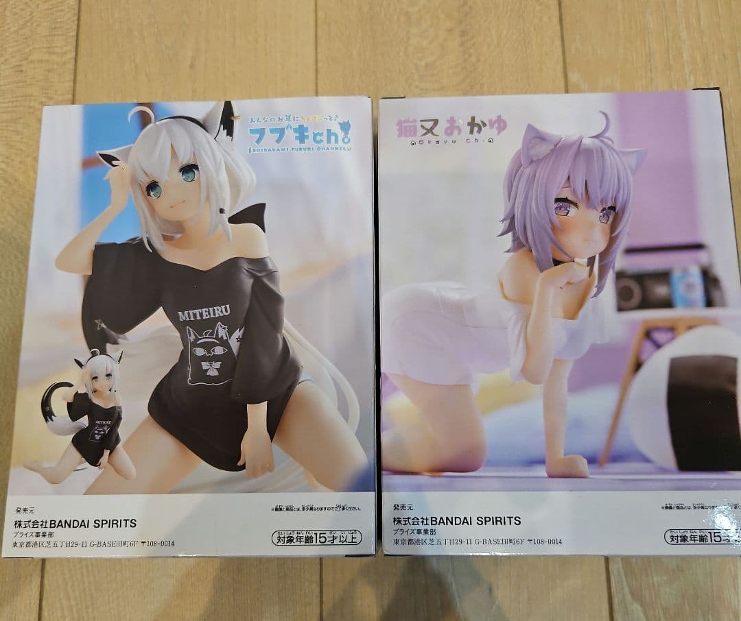 ホロライブ 白上フブキ 猫又おかゆ フィギュア