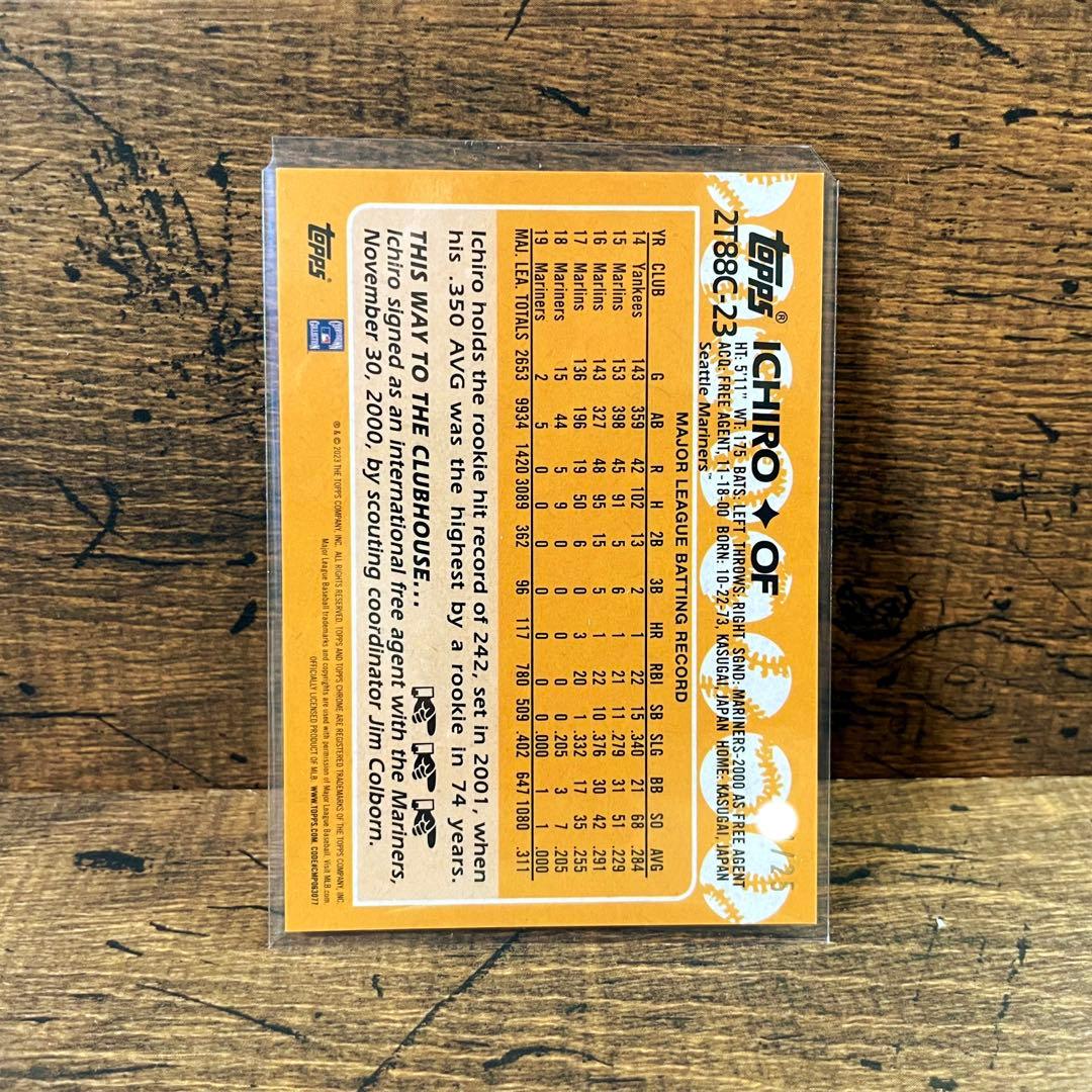 イチロー 世界25枚限定 トップスクロム 35th オレンジパラレル