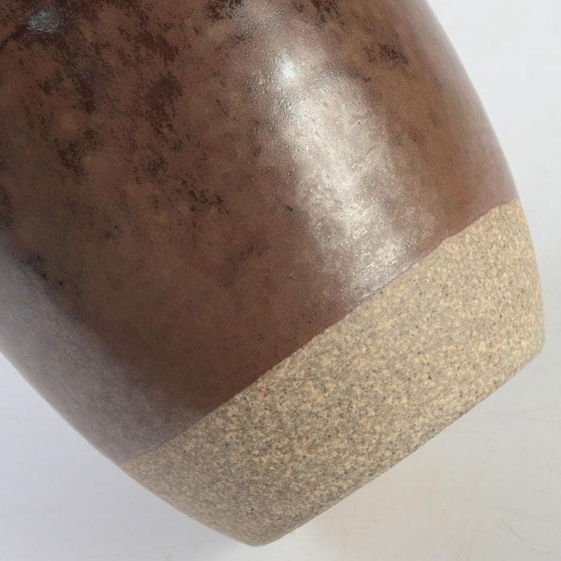 茶道具　高取焼　比古焼　藤崎寿山造　肩衝茶入　仕覆付　共箱　V　9824