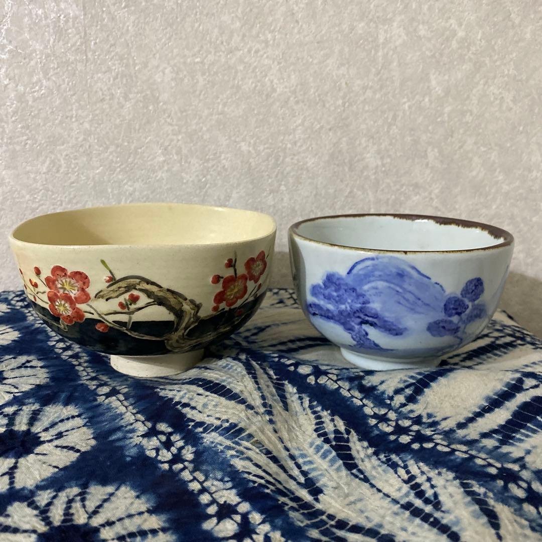 真葛香山　茶碗　2個