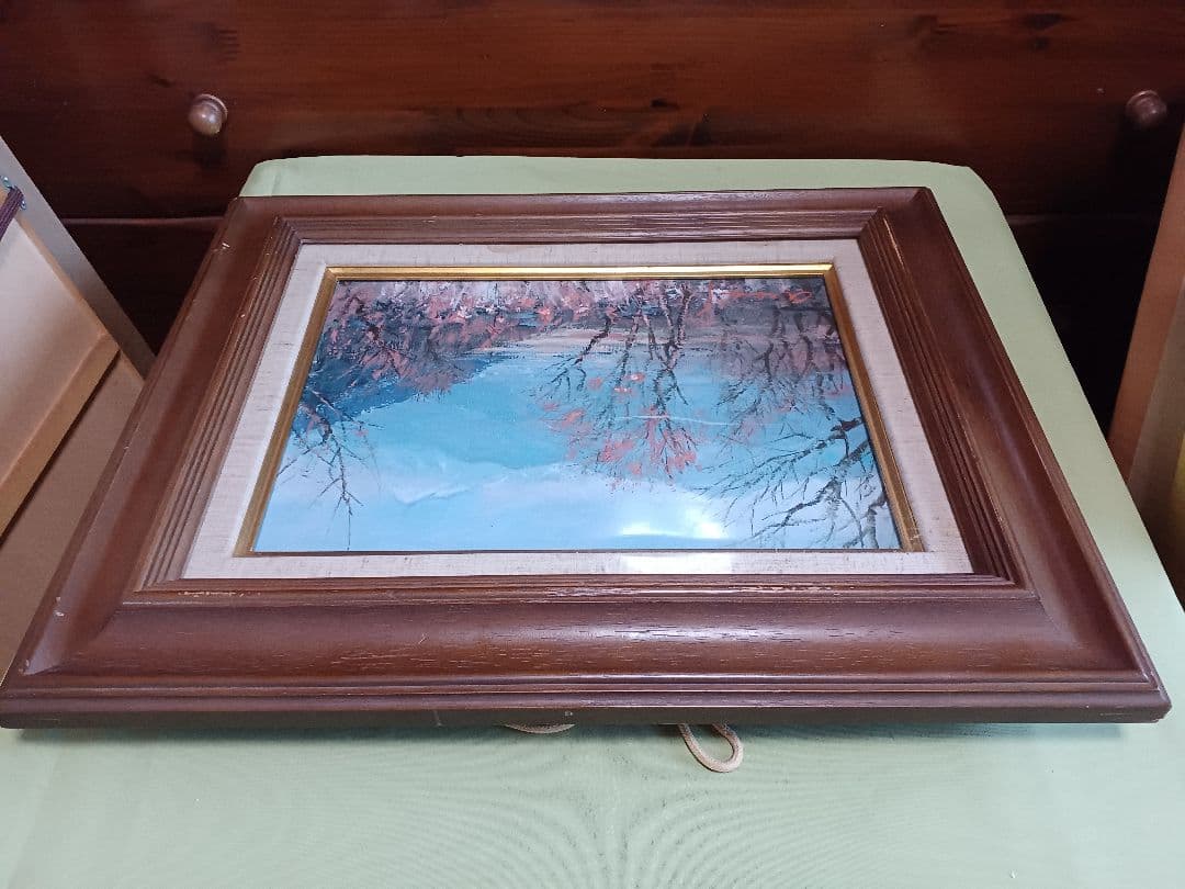 ◆ 佐藤あつ子　「丘の杏花」　一枚の繪　大調和会　◆