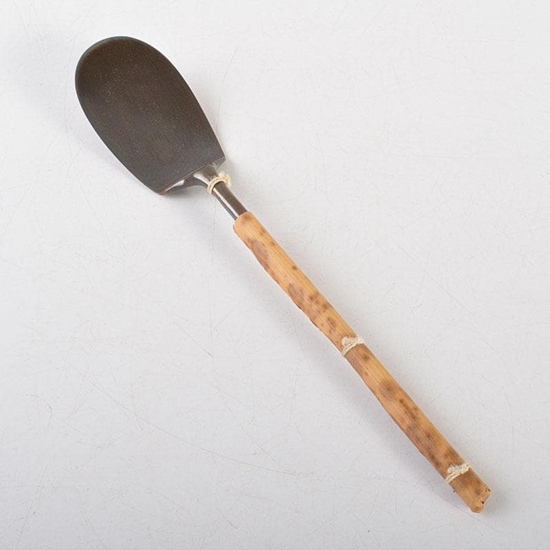 茶道具　古銅　一政堂造　伊藤政治　浄益形　風炉灰匙　共箱　N　R7267