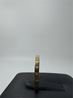 K18ゴールド ハート模様リング 1g 11号 即日発送