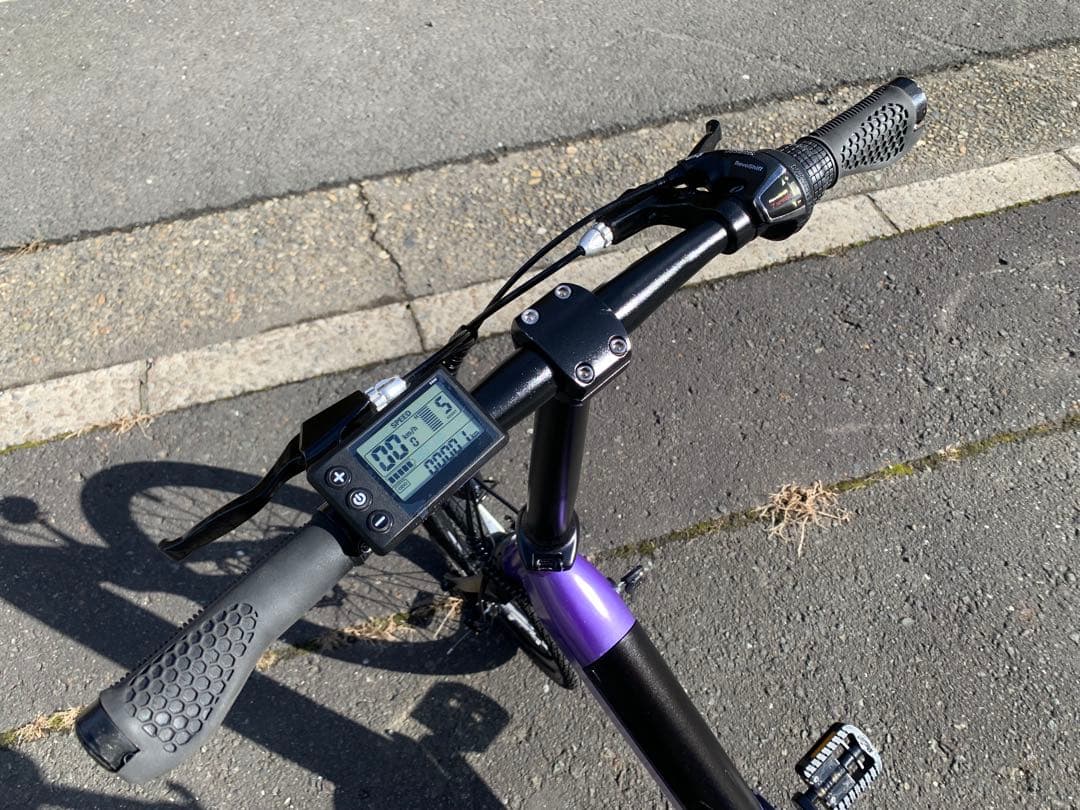 【動作確認済】送料無料 ディスク式折りたたみ電動自転車9.6Ah 7速20インチ