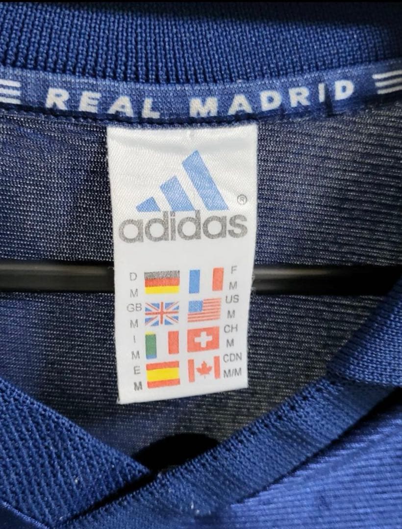 レアルマドリード 刺繍 98-99年襟付きゲームシャツ ユニフォーム　レドンド