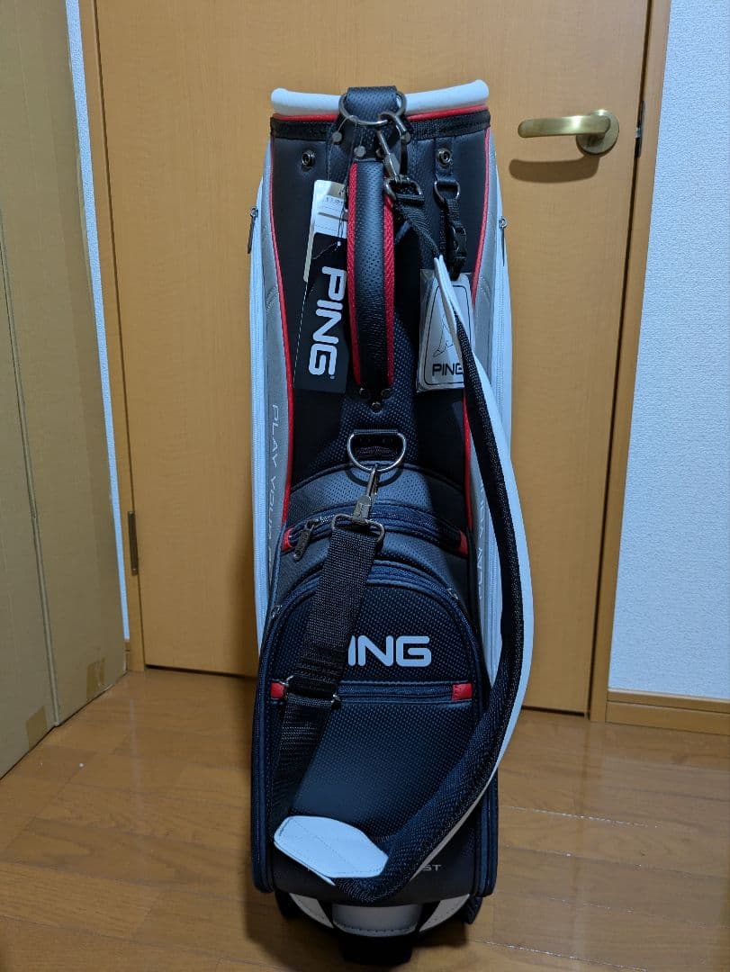PING キャディバッグ CB-P2402 PEORIA ホワイト/ネイビー