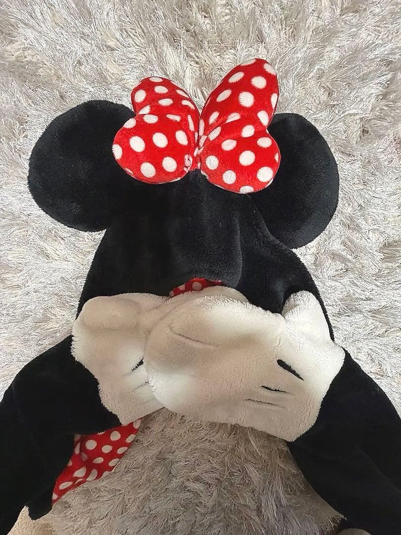 ミニー　ファンキャップ　ディズニー　ドット　赤